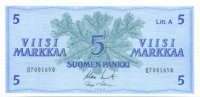 5 Markkaa 1963 Litt.A O7001650